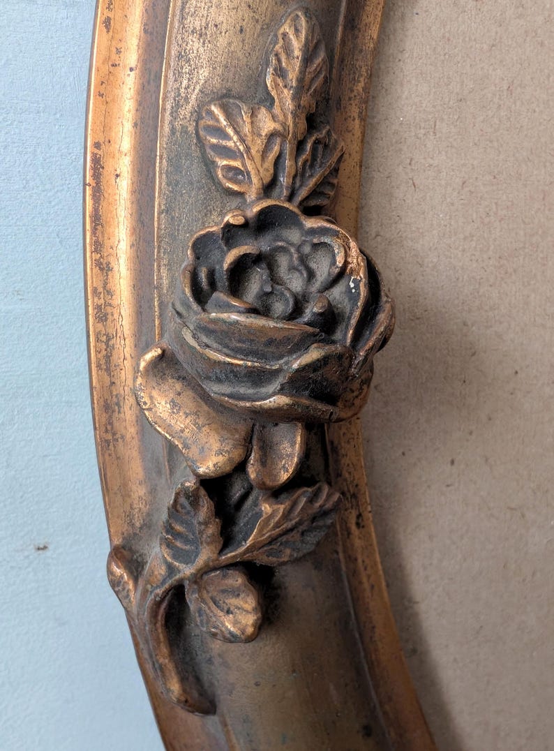 Antique French Large Oval Gold Picture Frame / Rococo Ornate Carved ...