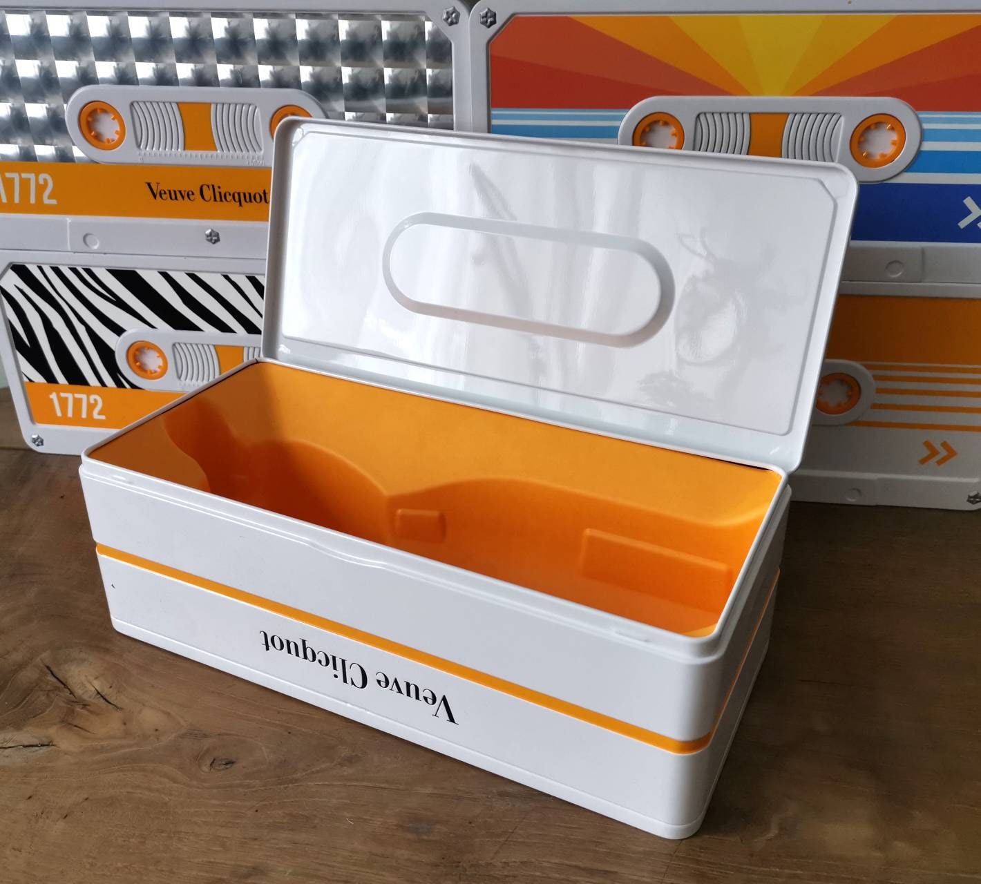 VEUVE CLICQUOT Audio Tape Metal Box for Champagne Bottle Etsy