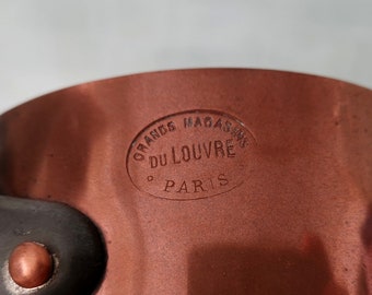 Ancien moule en cuivre godronné