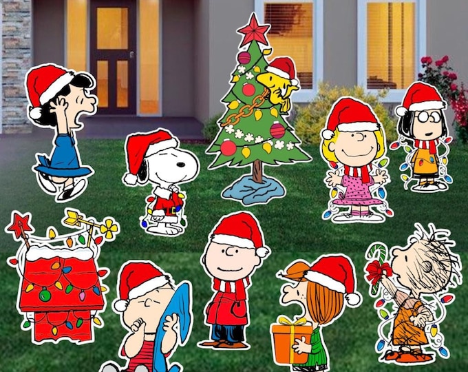 Peanut Gang Christmas Display Etsy