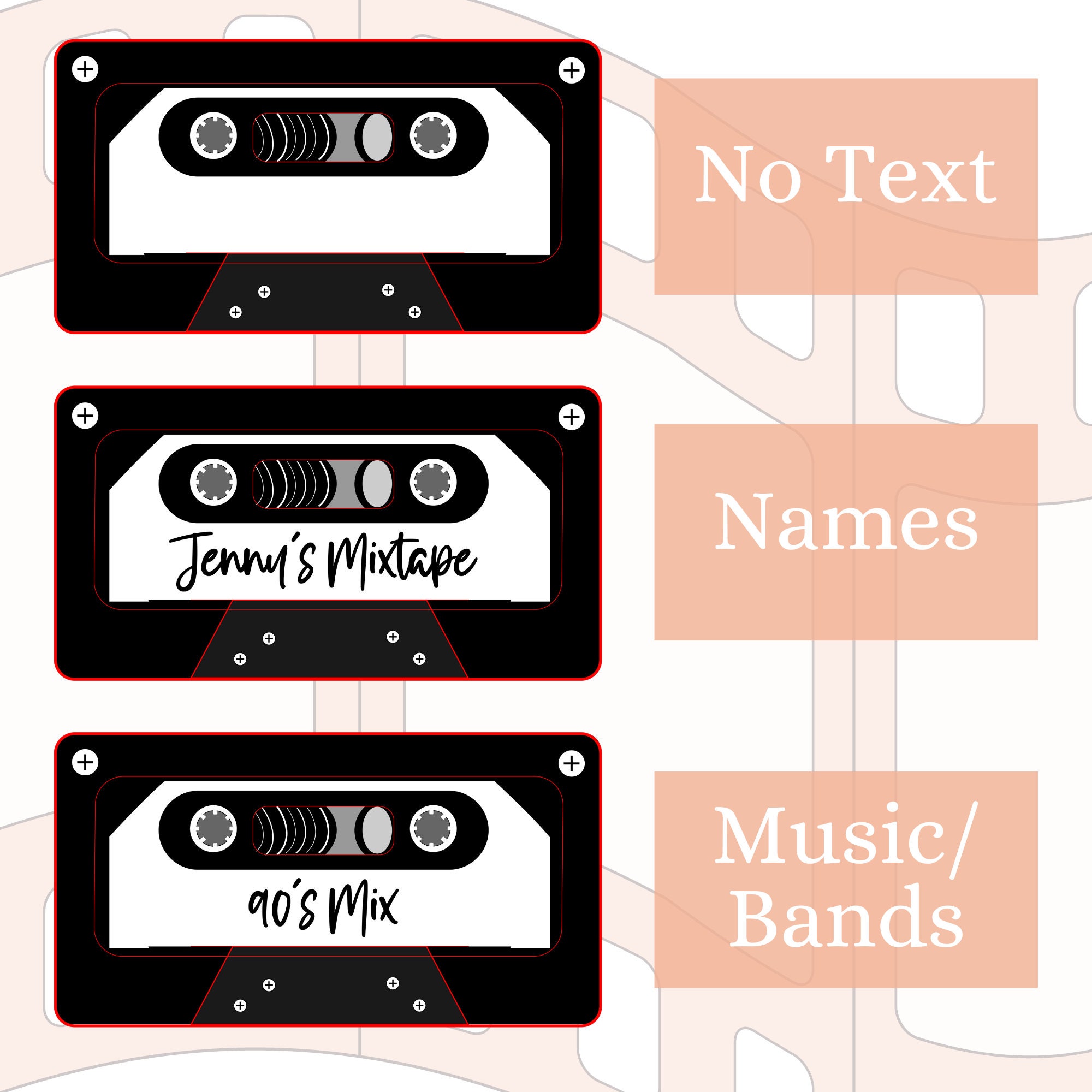 PERSONALIZED Mixtape Graphic / Mixtape PNG / Mixtape Clip Art / Mixtape