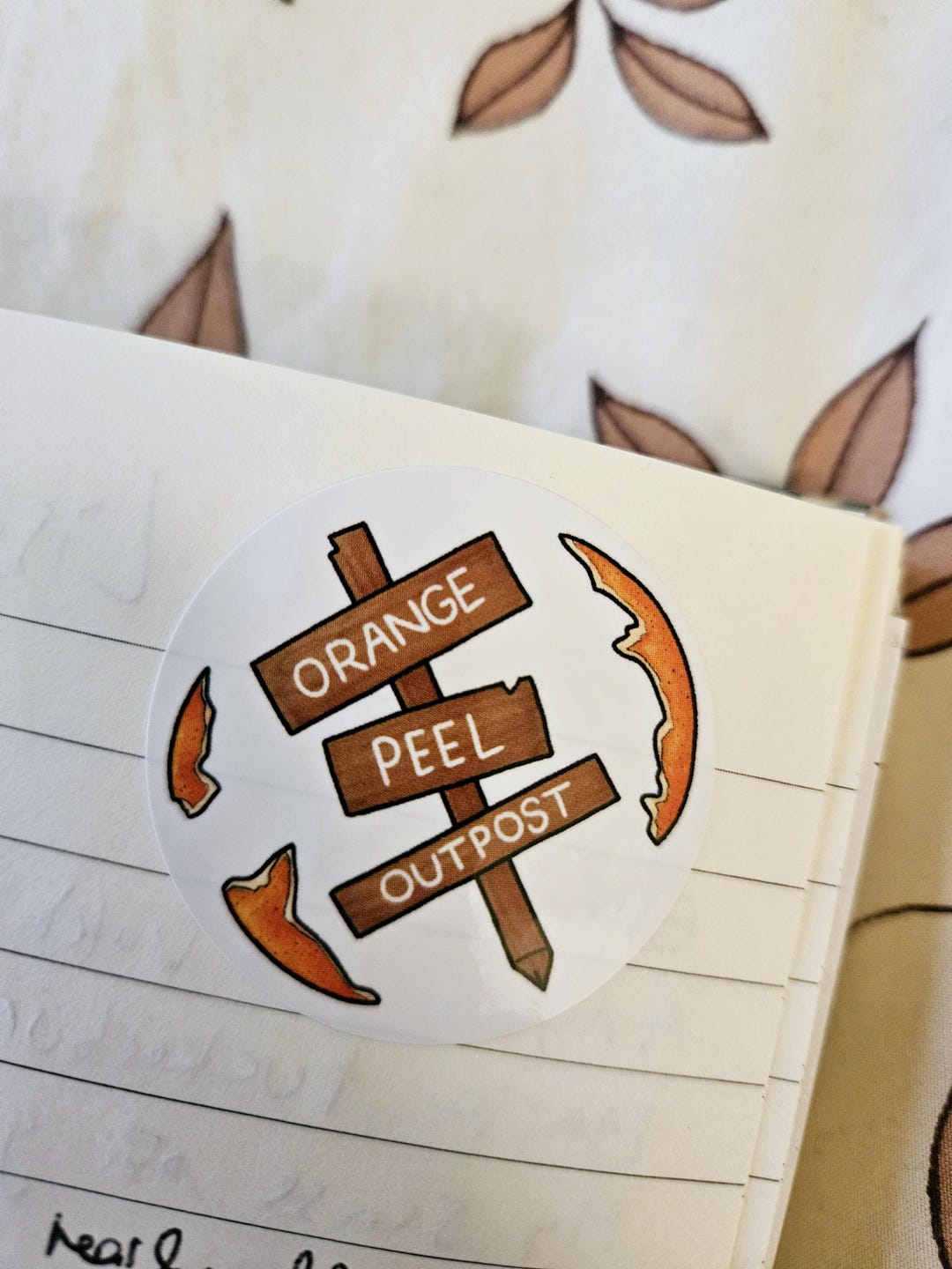 Orange Peel Outpost Logo Sticker - Etsy