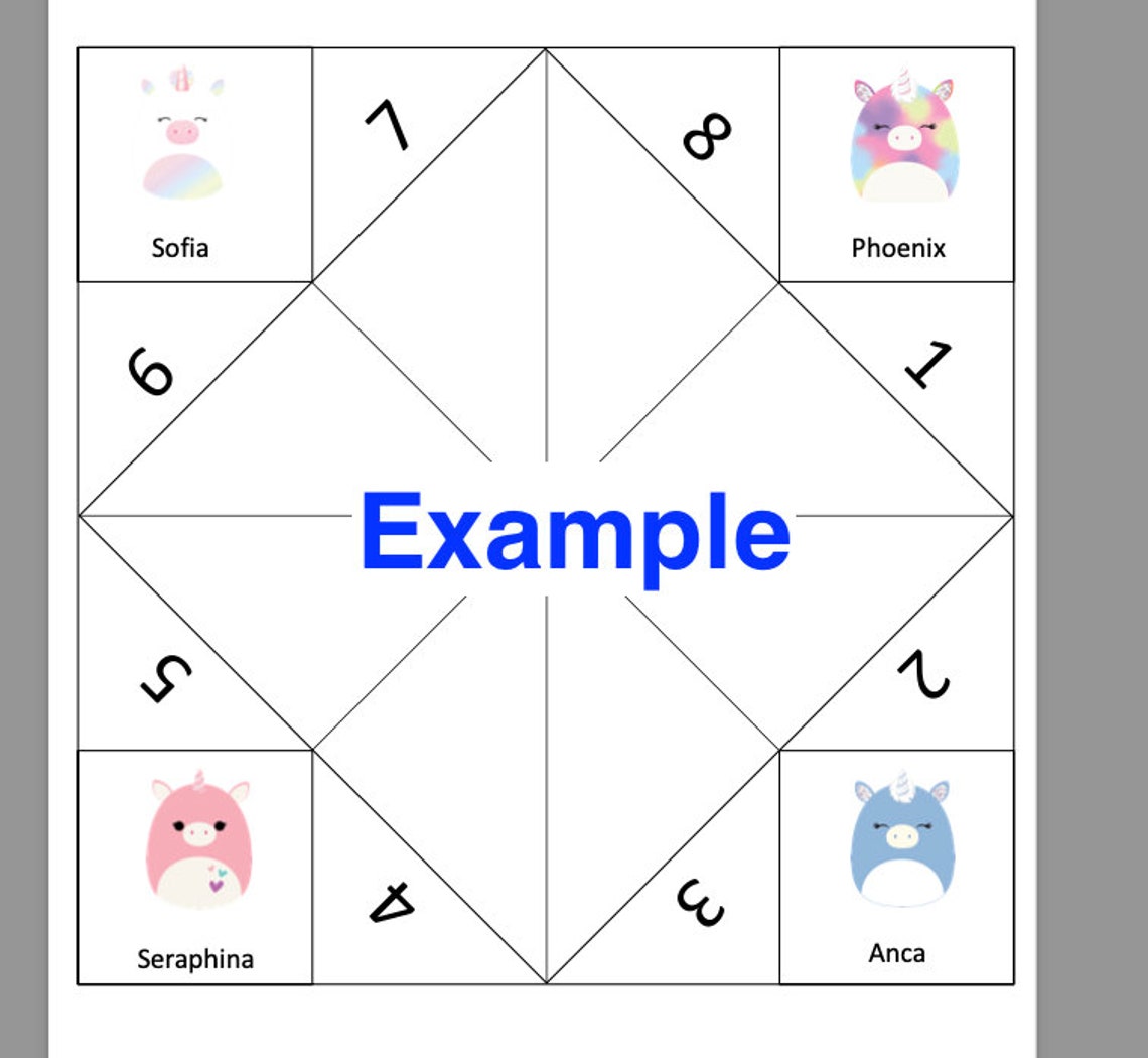 Squishmallow Printable Paper Fortune - Il 1140xN.5697052070 8v4w 