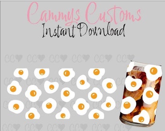 Eggs SVG | Instant Download | Fried Egg svg | Starbucks Cup Full Wrap | Breakfast svg | Kawaii Egg svg | Sunny Side Up Egg svg | Foodie Gift