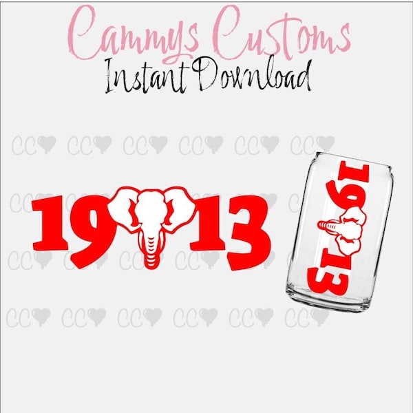 1913 SVG | Delta Sigma Theta SVG | Instant Download | Crimson and Cream svg | 1913 Libbey Wrap | Libbey for Sorors