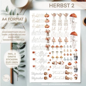 Waterslide film | Candle tattoos | Autumn2 | DIN A4 |