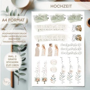 Waterslide film | Candle tattoos | DIN A 4 |