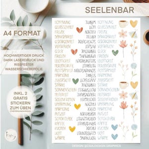 Waterslide film | Candle tattoos | Soul bar | DIN A4 |