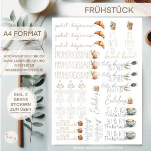 Waterslide decal | Candle tattoos | Brunch | DIN A4 |