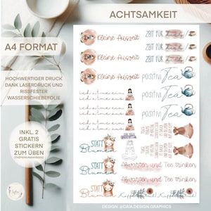 Waterslide film | Candle tattoos | Time out | DIN A4 |