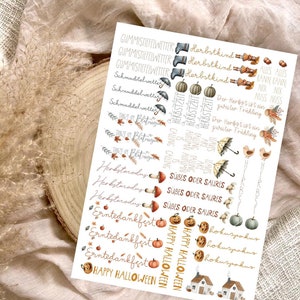 Waterslide film | Candle tattoos | Autumn child | DIN A4 |