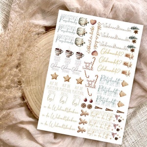 Waterslide decal | Candle tattoos | Cookie scent | DIN A4 |