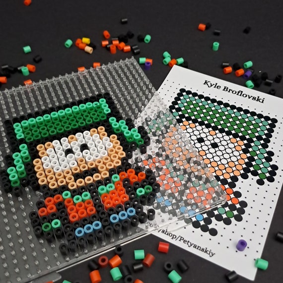 South Park Perler Beads Kit DIY. Kyle Broflovski. Pixel Art Hama Beads Fuse  Beads Iron Beads 8bit 