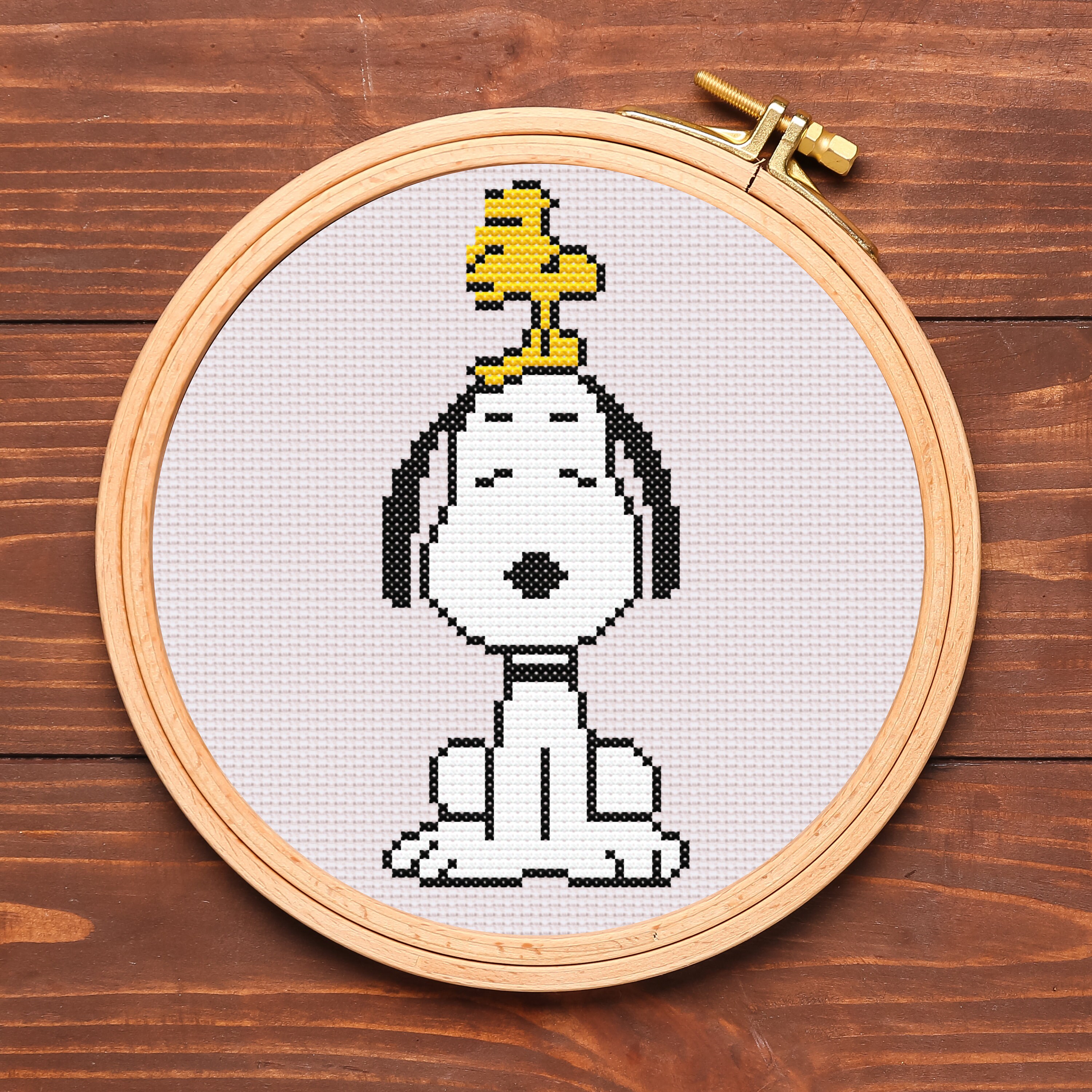 Snoopy on a Skateboard Cross Stitch Pattern. Easy Cross Stitch Pattern ...
