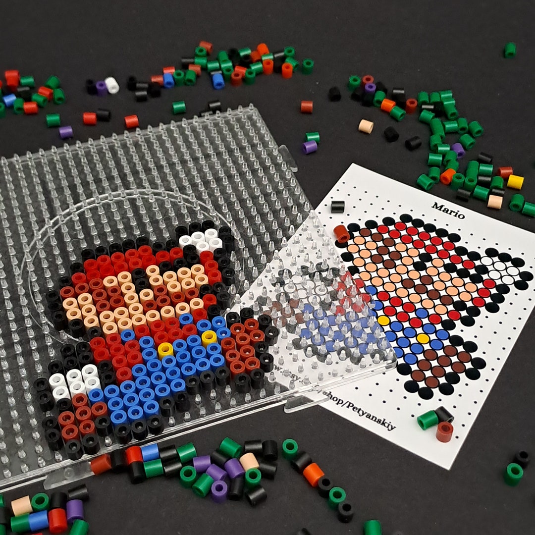 Mario Perler Beads Kit DIY Pixel Art Hama Beads Fuse Beads Iron Beads mario-perler-beads-kit-diy-pixel-art-hama-beads-fuse-beads-iron-beads