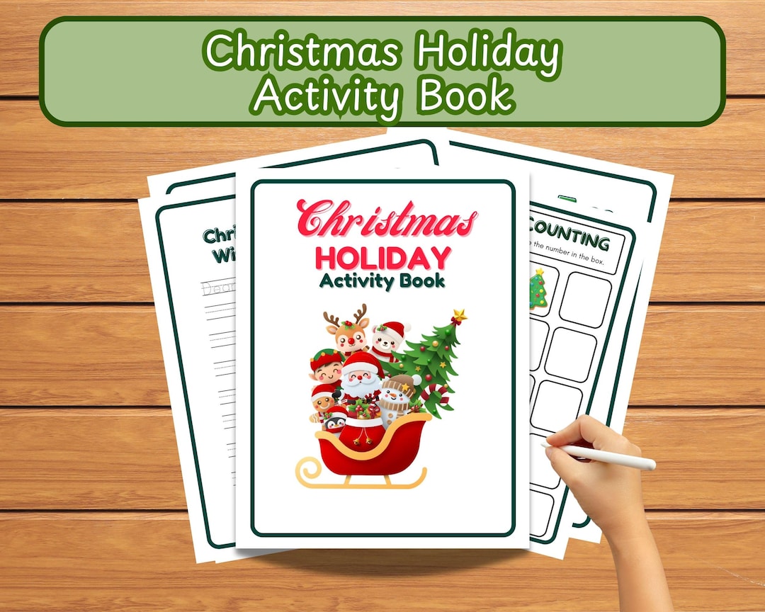 Christmas Holiday Activity Book for Kids - Etsy