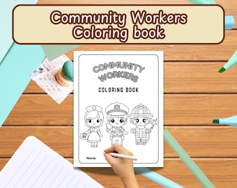 Community Workers Coloring Book for Kids | Printable Community Helpers Activity | Preschool & Kindergarten Coloring Pages