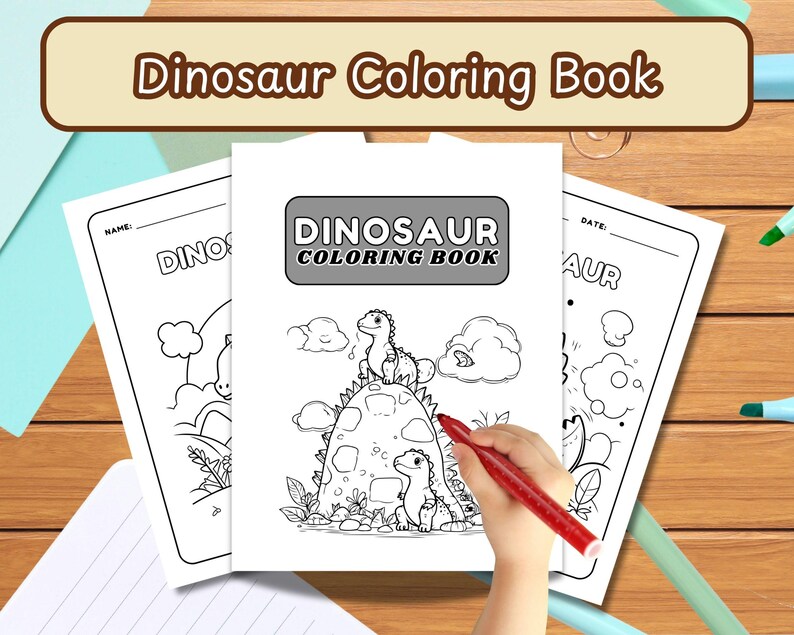 Dinosaur Coloring Book for Kids | Fun Preschool Activity | Kids ...