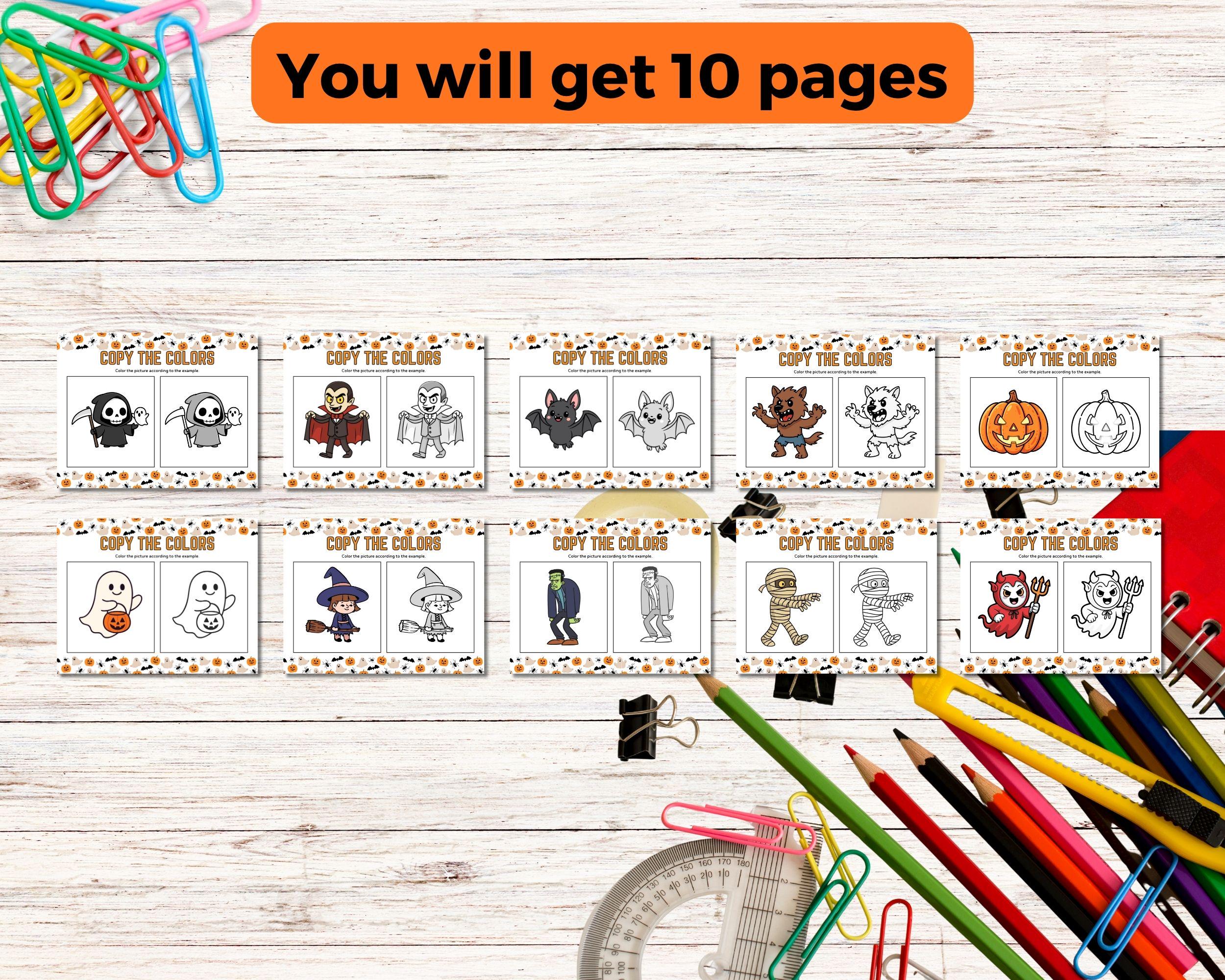Halloween Coloring Pages for Kids Printable | Fun Spooky Coloring ...