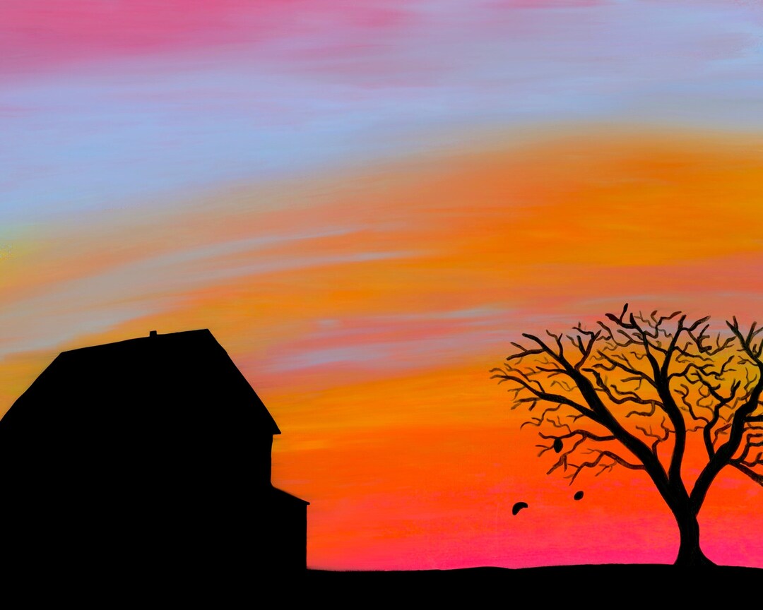 View of Mixed Media Wall Art - Etsy
