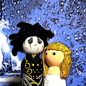 Edward Scissorhands Peg Doll Photo Wall Art