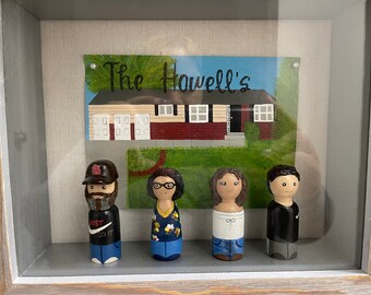 Familia de muñecas Peg personalizadas