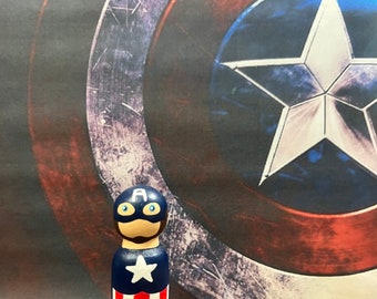 Marvels Captain America Peg-docka