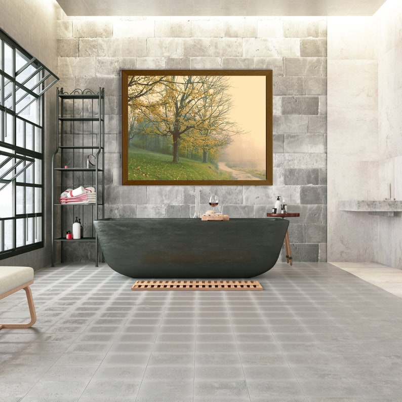 Vintage Photography Print of a Country Road in the Fall Old Etsy