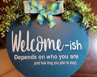 Welcome Door Décor, Door Decor, Welcome, Door Art, Welcome Sign, Front Door Decor