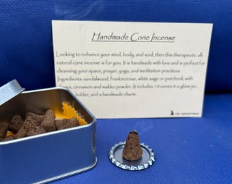 Hand-rolled cone incense