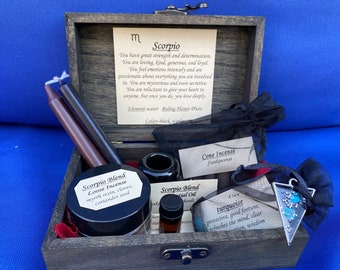 Zodiac Gift Box: Candles, Incense, Crystals & Charm