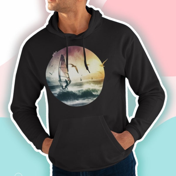 Unisex Pullover Hoodie Windsurfer