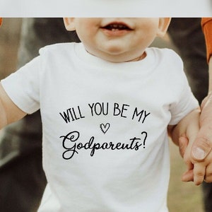 Vuoi essere il mio padrino/la mia madrina/a?, Body personalizzato per madrina/a, Proposta di matrimonio per padrini/a, Body per neonato/a, Body per annuncio di gravidanza, Body per padrino/a