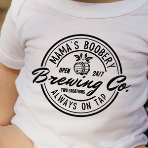 Mama&#39;s Boobery Brewing Co. Baby Bodysuit: Always On Tap