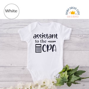Accountant Bodysuit, Accounting Baby Calculator Bodysuit, Cpa Bodysuit, Certified Public Accountant Bodysuit, Cpa Assistant Baby Bodysuit