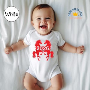Body de bebé para el Año Nuevo Chino, Año del Caballo 2026, Zodíaco Lunar