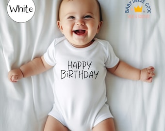 Custom Text Baby Bodysuit: Personalized Birthday Gift