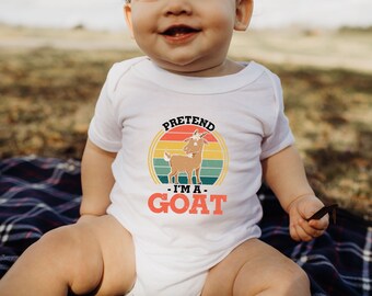Goat Bodysuit, Pretend I am a Goat Bodysuit, Goat Bodysuit, Cute Baby Bodysuit, Baby Shower Gift, Cute Baby Gift, Goat Baby Bodysuit