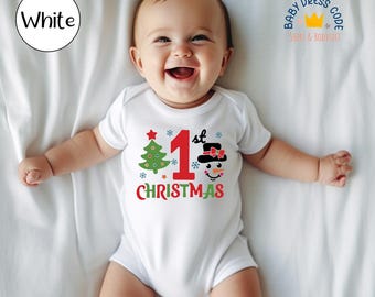 First Christmas Baby Bodysuit, Holiday Outfit
