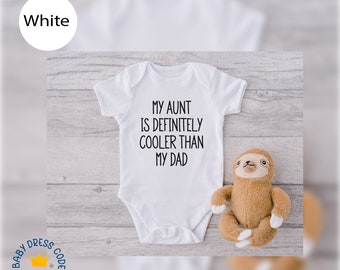Aunt Baby Bodysuit, Funny Auntie Onesie, Baby Shower Gift