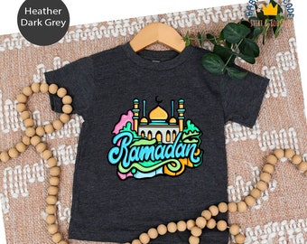 Ramadan Mubarak Mosque Toddler, Baby Ramadan Kareem Bodysuit, Ramadan Kareem Youth Shirts, Eid Mubarak Mosque Raglan Sleeve,Muslim Baby Gift