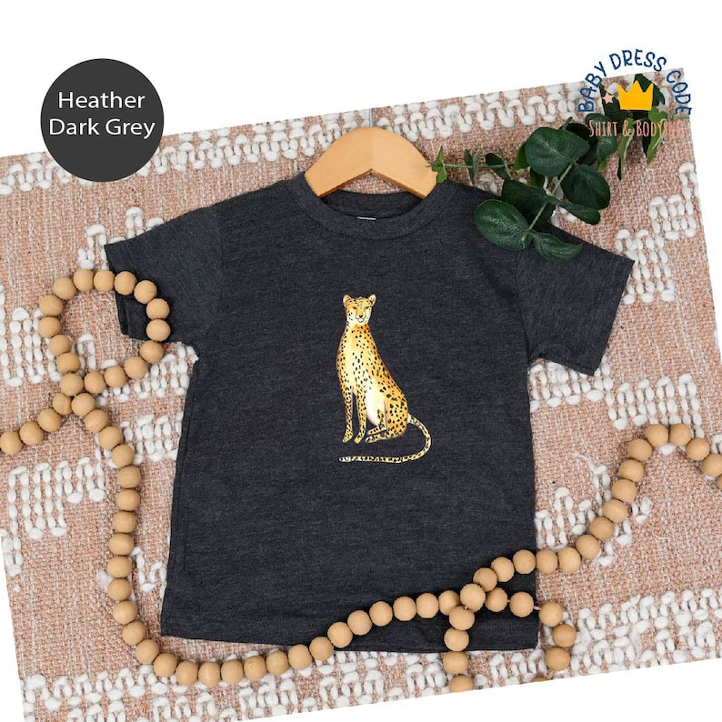 Cheetah Toddler, Toddler Cheetah Cute Shirts, Cheetah Lover Animal Toddler, Safari Toddler, African Animals Youth Shirts, Animal Toddler image 1