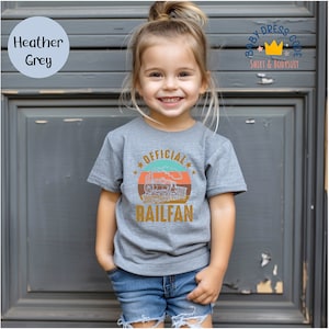 Train Lover Toddler Shirt, Official Railfan Baby Bodysuit, Train Fans Kids Funny Shirt, Train Youth Shirt, Retro Railfan Baby Gift Clothes