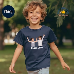 Personalized Picture Text Toddler Shirt, Custom Photo Baby Bodysuit, Custom Baby Gift, Custom Photo Text Youth Shirts, Baby Photo Bodysuit