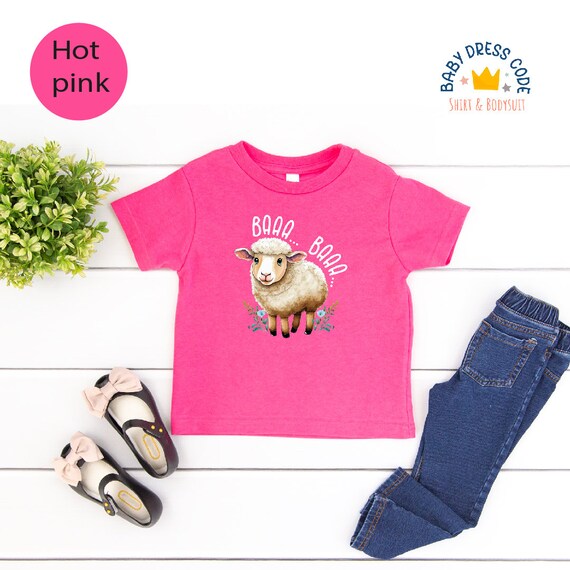 ★MAINBOOTH★Little Sheep Hood T-shirt(VANILLA WHITE)★人気 Baby Lamb Toddler, Lamb Toddler Shirt, Baby Sheep Toddler
