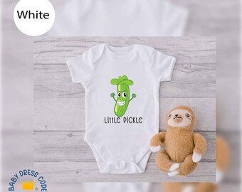 Cute Little Pickle Bodysuit, Pickle Bodysuit, Newborn Pickle Lover Bodysuit, Pickle Baby Bodysuit, Food Baby Bodysuit, Little Baby Bodysuit