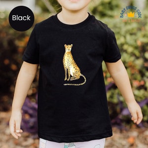 Cheetah Toddler, Toddler Cheetah Cute Shirts, Cheetah Lover Animal Toddler, Safari Toddler, African Animals Youth Shirts, Animal Toddler image 4