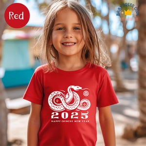 Year Of The Snake Happy Chinese 2025 Baby Bodysuits, Chinese New Year 2025 Snake Gift Youth Shirts, Happy New Year 2025 Party Toddler Shirts