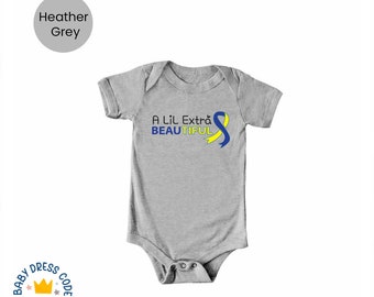 Down-Baby-Strampelanzug, Down-Baby-Strampler® Down-Baby-Strampelanzug, Lucky Few Body, T21-Babybody®, Down-Babybody® Down für Kinder