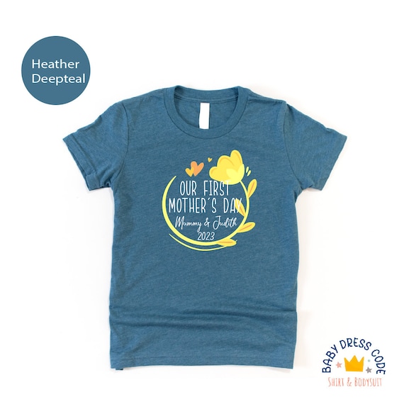 Gepersonaliseerde peuter mama Tee, schattige bloemen aangepaste